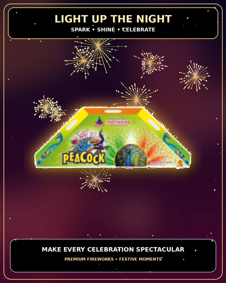 Peacock - Multicolour — Fountains by True Value Crackers