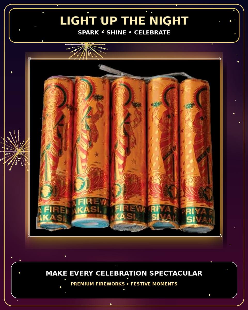 4" Gold Lakshmi — Bombs & Crackers by True Value Crackers