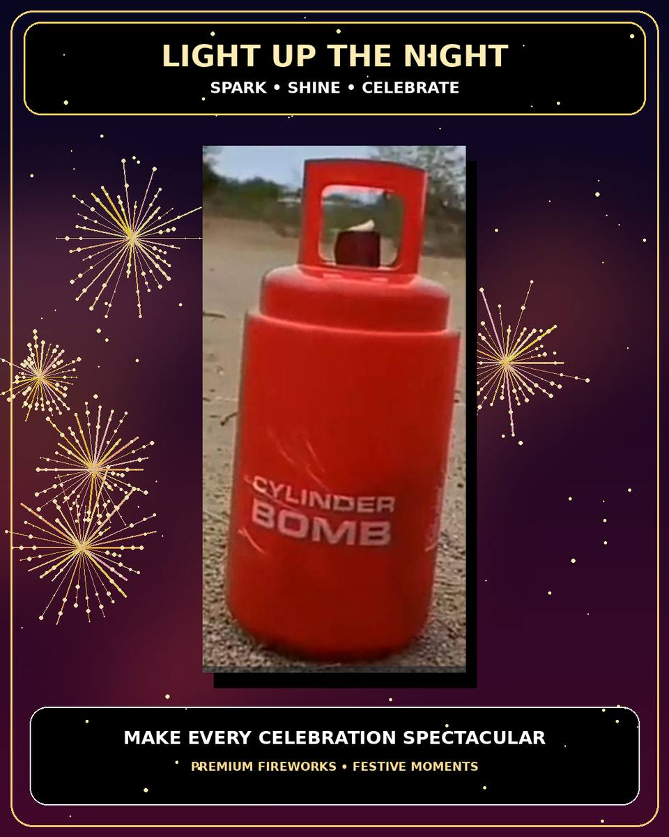 Cylinder Bomb - Colour Smoke & Papers — Kids Special by True Value Crackers
