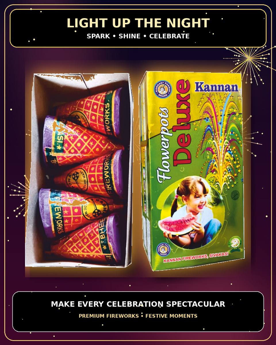Flower Pot - Colour Koti Deluxe - 5 Pcs — Flower Pots by True Value Crackers