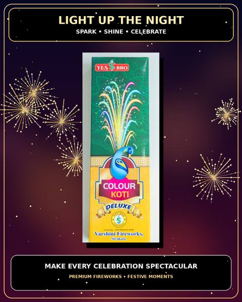 Flower Pot - Colour Koti Mega Deluxe - Giant 10 Pcs — Flower Pots from True Value Crackers, Sivakasi
