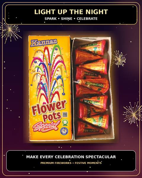 Flower Pot Special — Flower Pots from True Value Crackers, Sivakasi