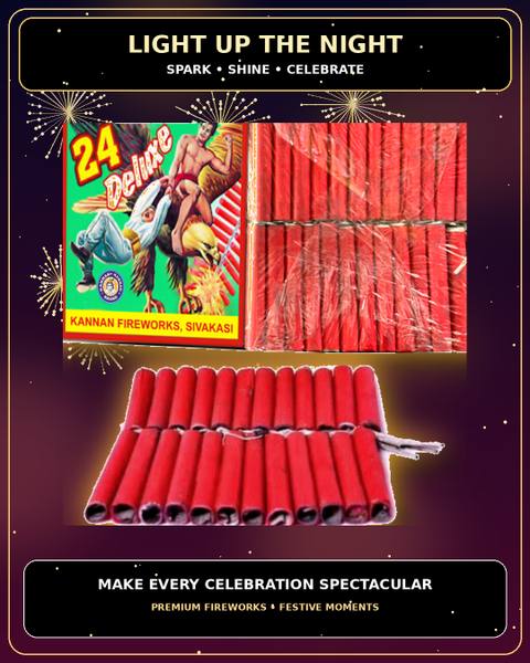 24 Deluxe Crackers — Bombs & Crackers from True Value Crackers, Sivakasi