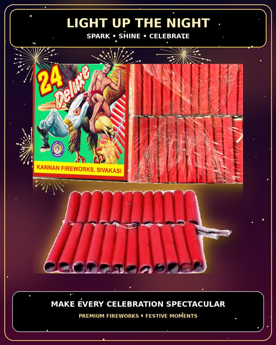 24 Deluxe Crackers — Bombs & Crackers by True Value Crackers