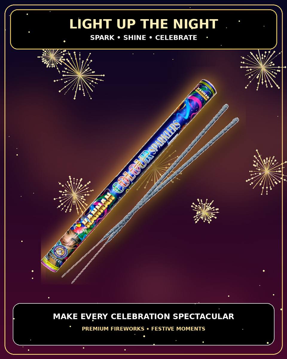 50 cm Colour Sparklers — Fancy Sparklers by True Value Crackers