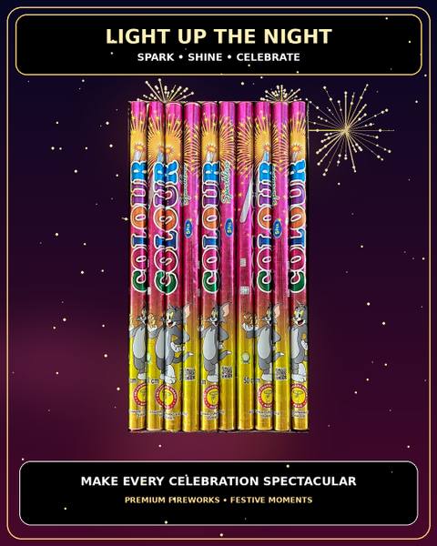 50 CM 3 in 1 ( Mixed Colours) — Fancy Sparklers from True Value Crackers, Sivakasi