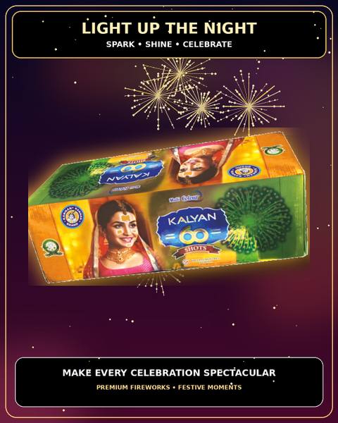 60 Shots Multi Colour — Shots from True Value Crackers, Sivakasi