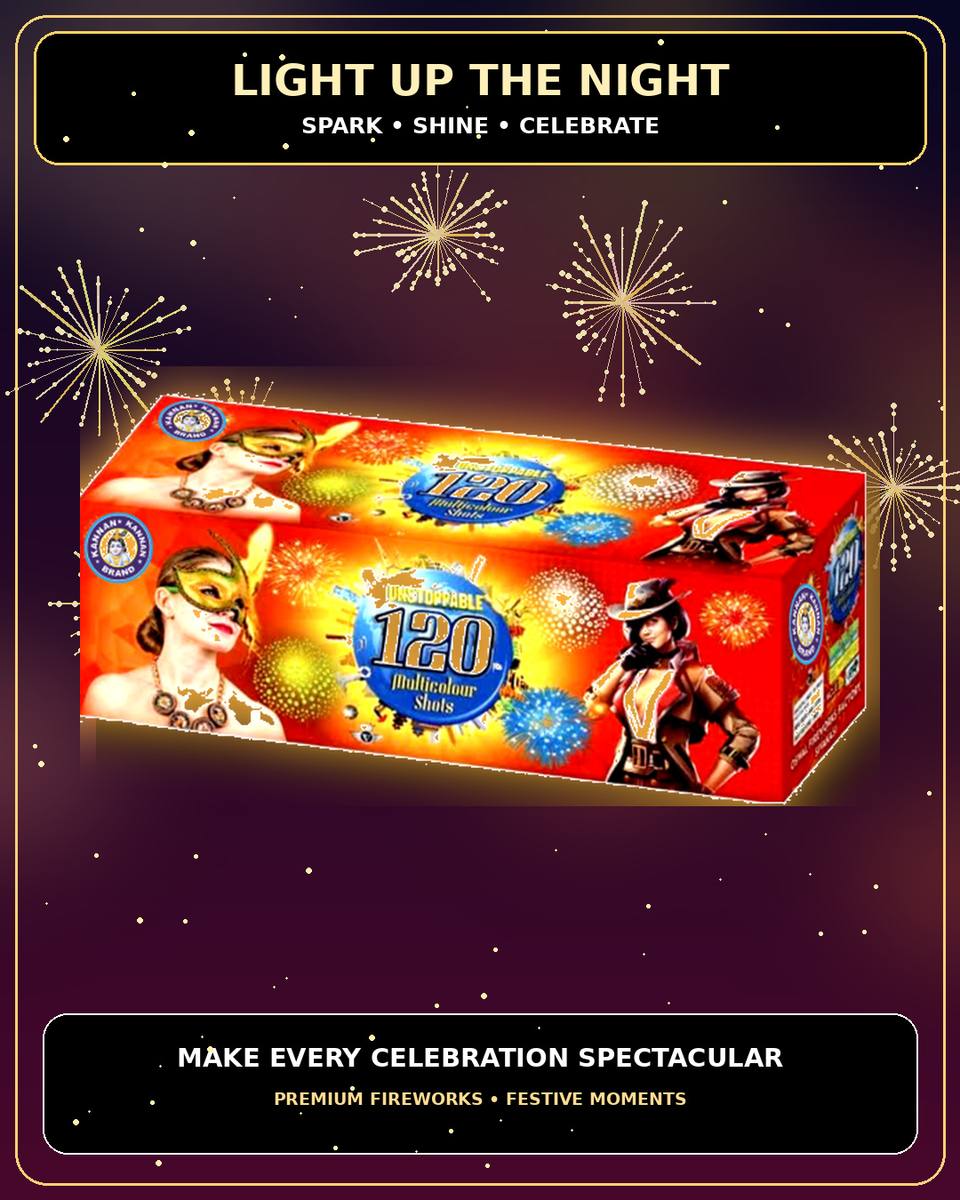 120 Shot Multi Colour — Shots by True Value Crackers
