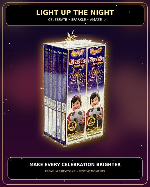 7 Cm Sparklers - 10 Boxes — Sparklers from True Value Crackers, Sivakasi