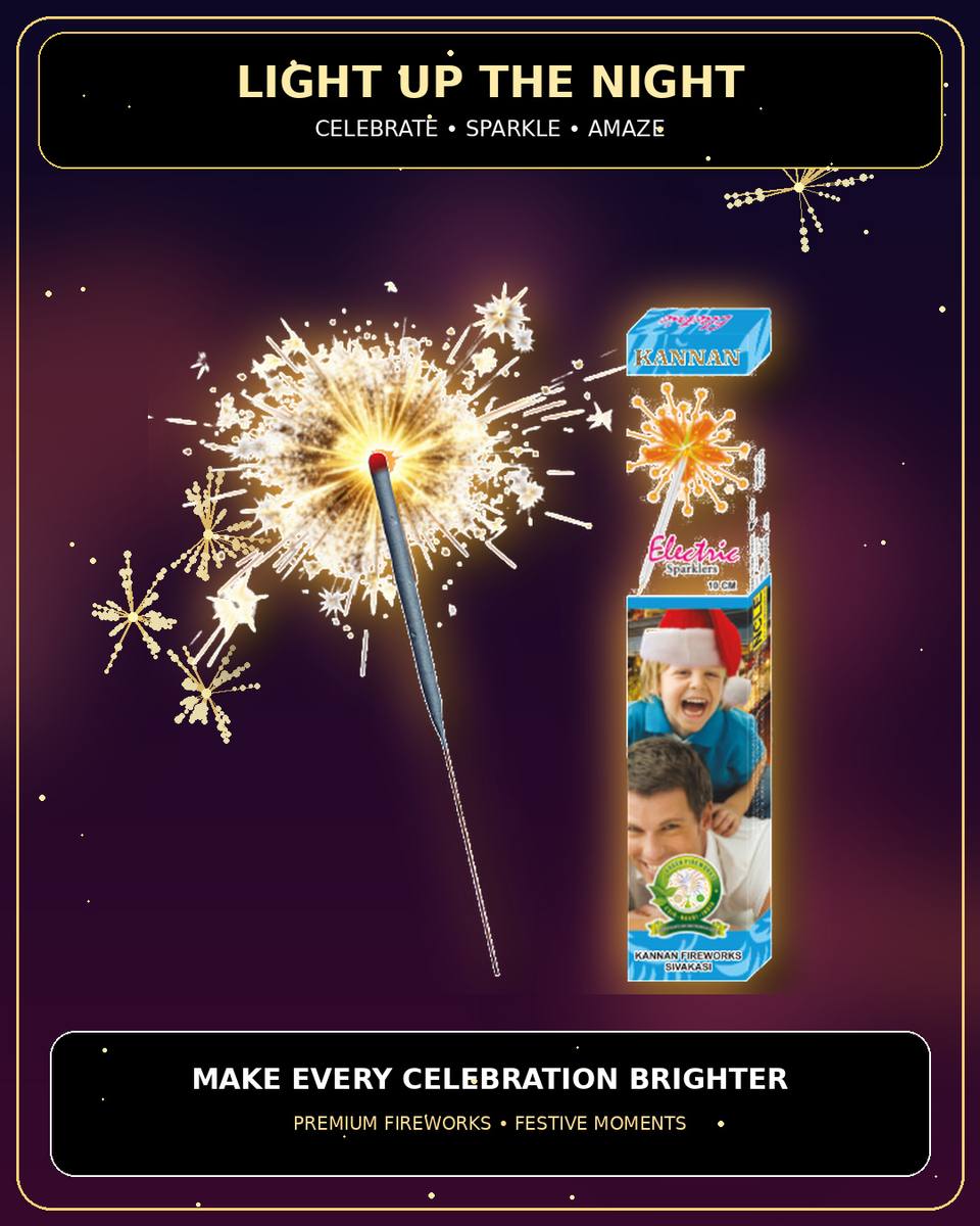 12 cm Electric Sparklers — Sparklers by True Value Crackers
