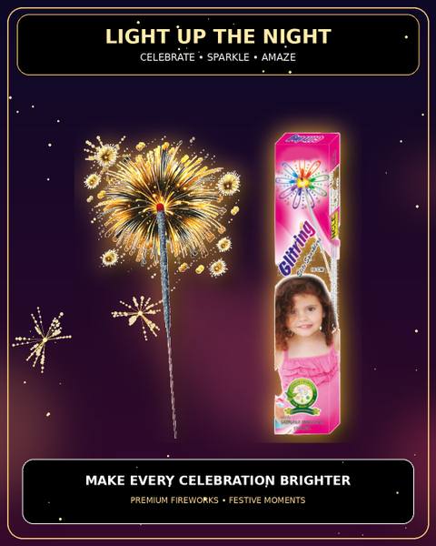 12 cm Colour Sparklers — Sparklers from True Value Crackers, Sivakasi