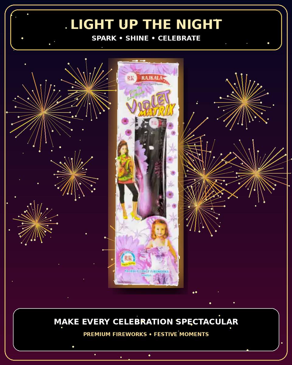 Violet Matrix ( Shower with Double Multi colour shot) — Fountains by True Value Crackers