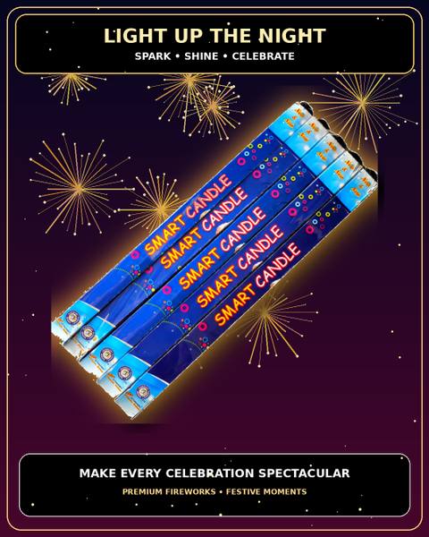 Water Falls Pencil Candle — Kids Special from True Value Crackers, Sivakasi