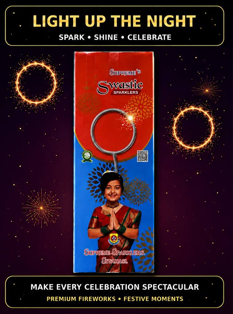 Round Shape Sparklers — Fancy Sparklers by True Value Crackers