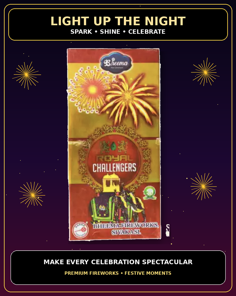 IPL series - 4 INCH FANCY - RCB — Fancy Novelties by True Value Crackers