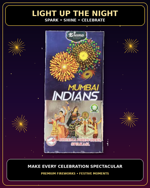 IPL series - 4 INCH FANCY - Mumbai Indians — Fancy Novelties from True Value Crackers, Sivakasi