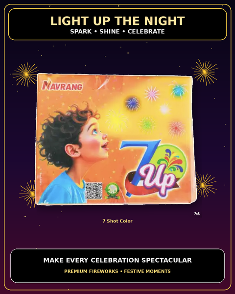 7 Shot Colour (5Pcs) — Shots from True Value Crackers, Sivakasi