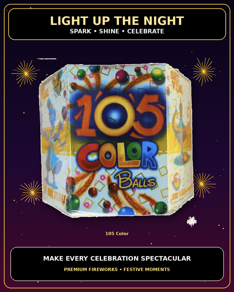 SHANGHAI Trip (Multi  Colour Ball) 21 Shots — Fancy Novelties from True Value Crackers, Sivakasi