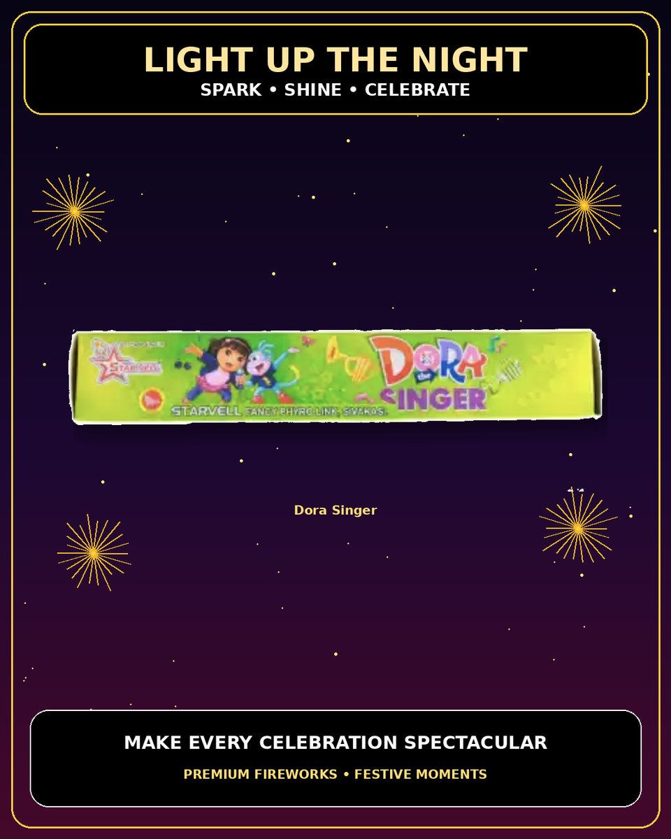 DORA Singer ( Shower With Siren) — Kids Special by True Value Crackers
