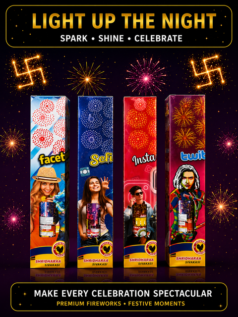 3.5 Inch pipe ( Seven Wonders - 7 step sky shot ) — Fancy Novelties from True Value Crackers, Sivakasi