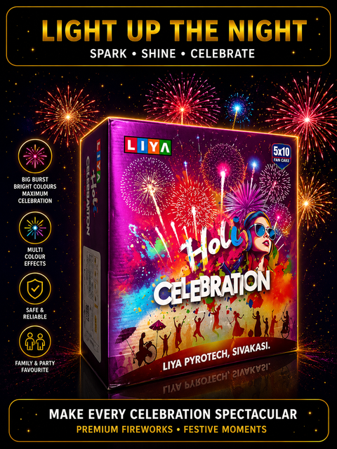 5 X 10 Holi Celebration — Fancy Novelties from True Value Crackers, Sivakasi