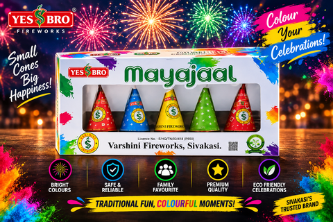 Mayajal — Flower Pots from True Value Crackers, Sivakasi