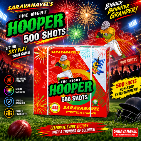 520 Shots Multicolor — Shots from True Value Crackers, Sivakasi