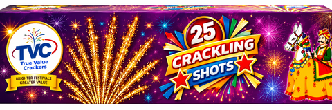 25 Shots Crackling — Shots from True Value Crackers, Sivakasi