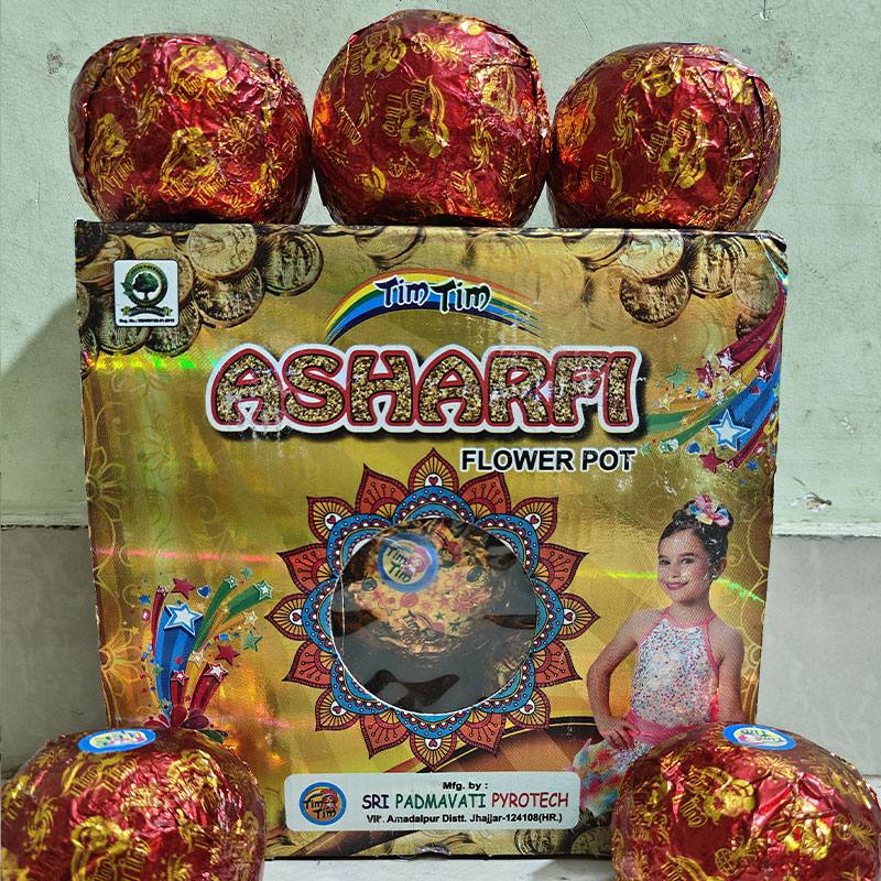 Gujarati flower pots - Little star/Ashrafi/Mini pearl/Double colour — Flower Pots by True Value Crackers