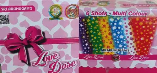 Love Dose - 6 Multicolour Mines — Fountains by True Value Crackers